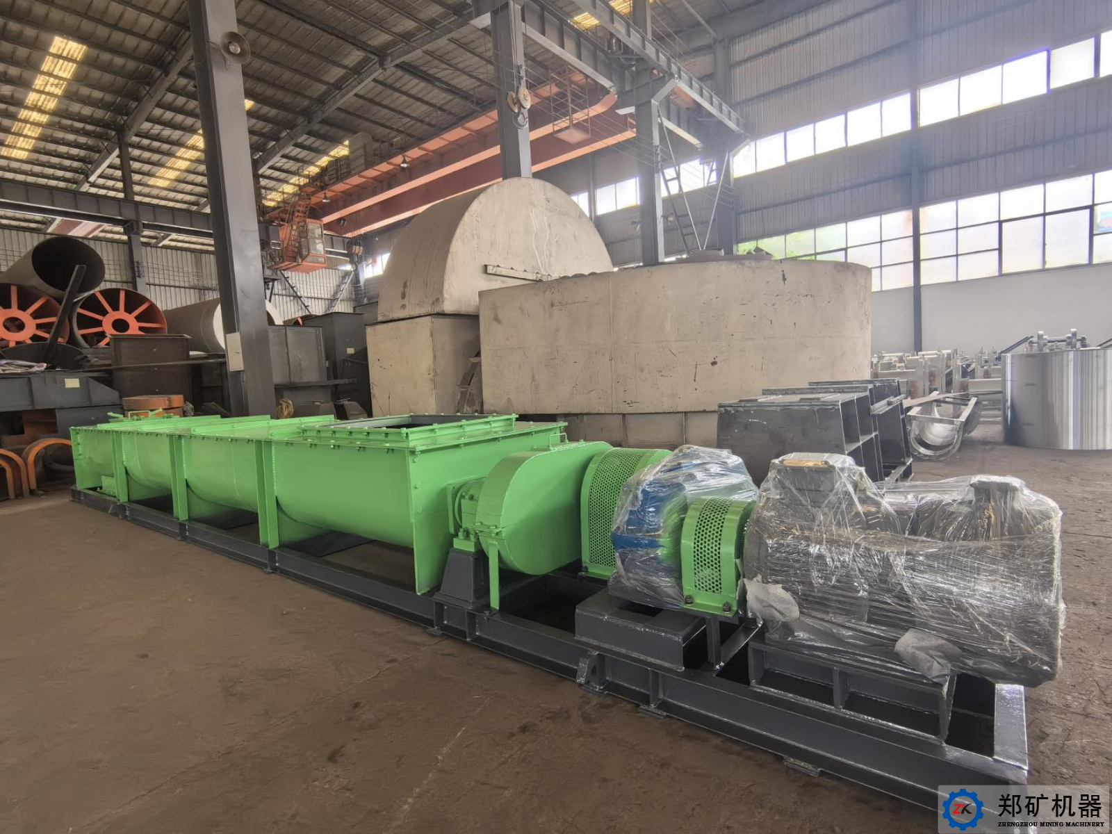 熱烈祝賀寧波ZJ400×5m雙軸攪拌機設備交貨完成！